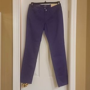 NWT Loft Jeans. Size 28/6. Fit Curvy Skinny. Color Purple